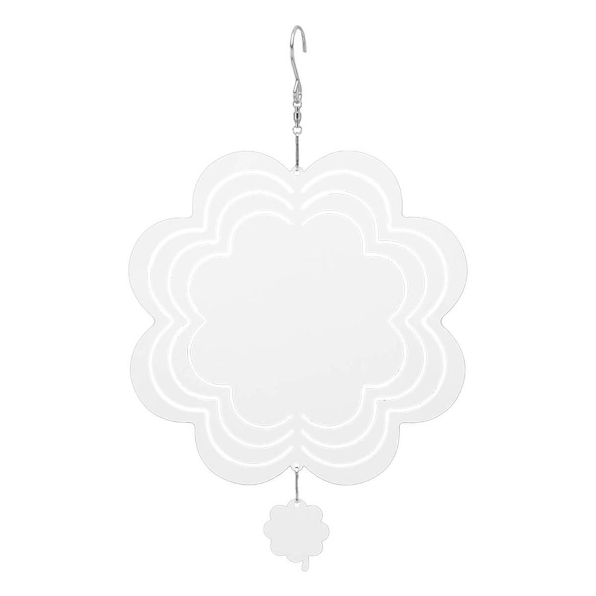 DIY Sublimation Wind Chime Aluminum Blank Wind Chimes Hanging Pendant for Outdoor Garden Courtyard Decoration 200x200x1mm
