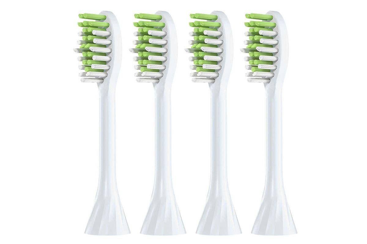 4Pcs Replacement Toothbrush Heads Compatible with Philips Series Soft Bristles -White