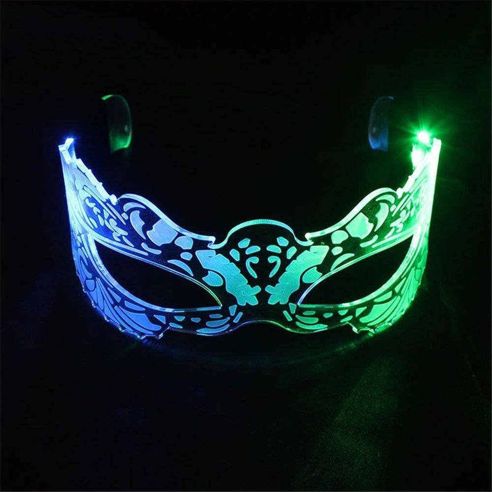 Light Up Glasses For Parties Led Glasses For Kids Adult Masquerade Mask Cosplay Costume,Rave Accessories,Gifts 2pcs
