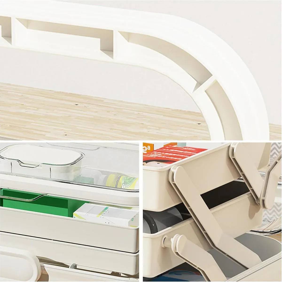 Large Capacity 3 Layer Medicine Box Family Medical Storage Case First Aid Supply
