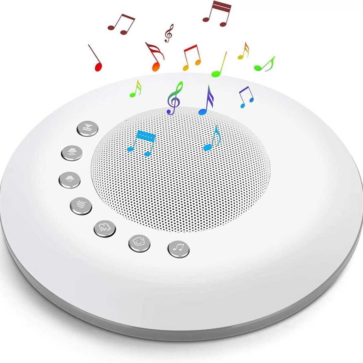 White Noise Machine for Kids, Sound Machine Baby with Ambient Night Light, Soothing Sounds Sleep Noise Ideal Gifts for Kids Adults Bedside Travel Nursery