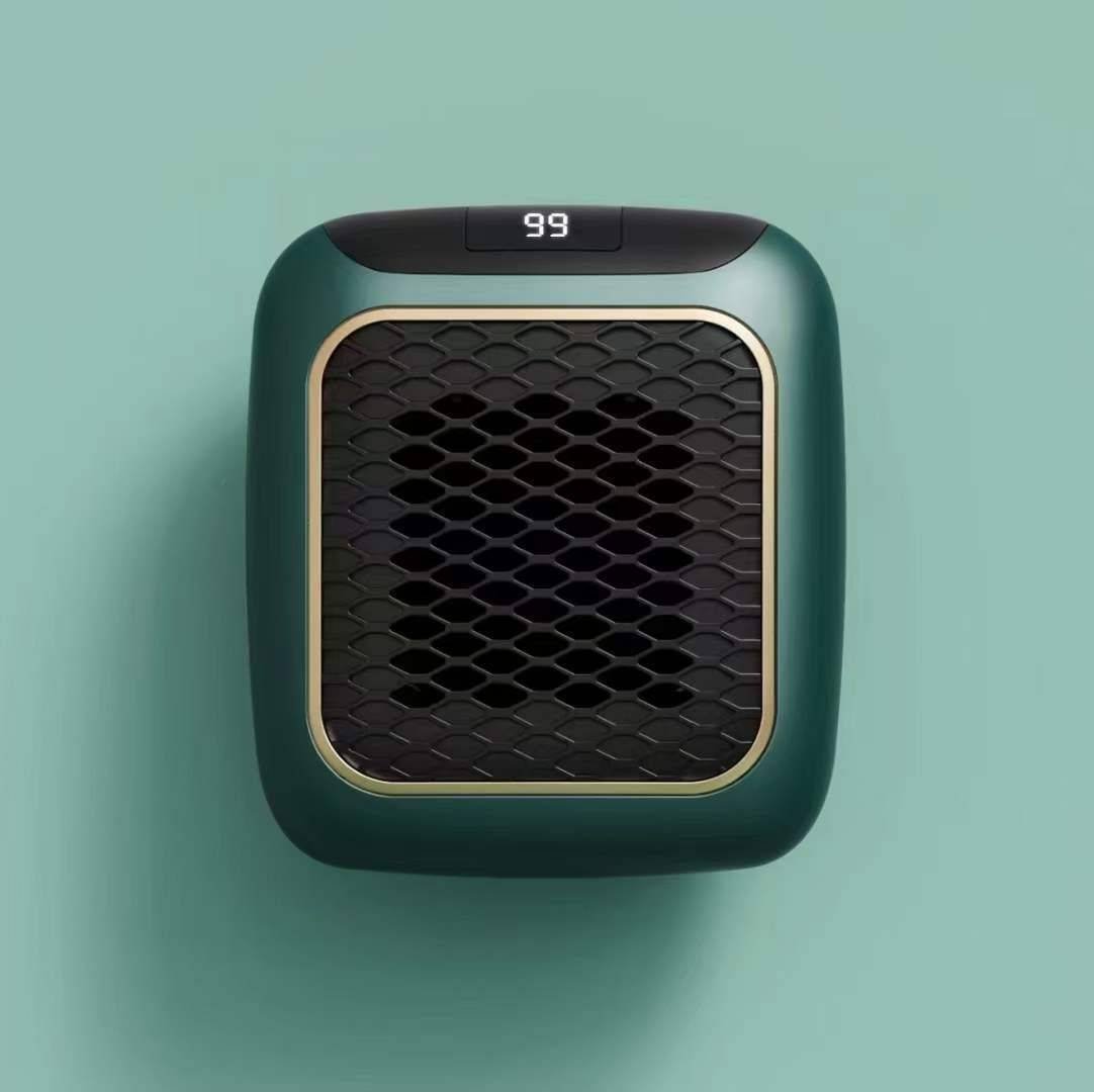 3-Second Heat Wall-Mounted Heater! Safe, Silent, Winter's "Little Sun"(GREEN)