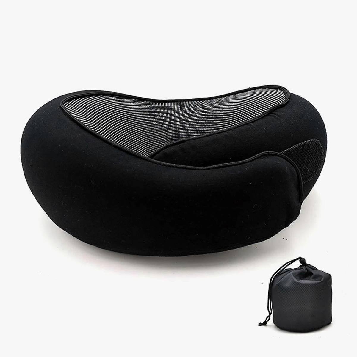 Travel Neck Pillow - Memory Foam U-Shape Pillow for Airplane and Road Trips