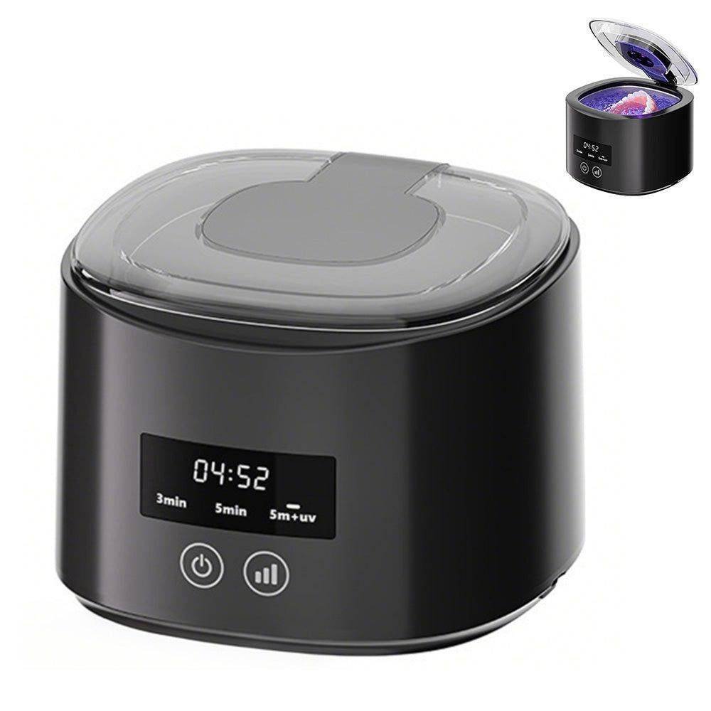 Ultrasonic Retainer Cleaner Dental Cleaning Machine Black