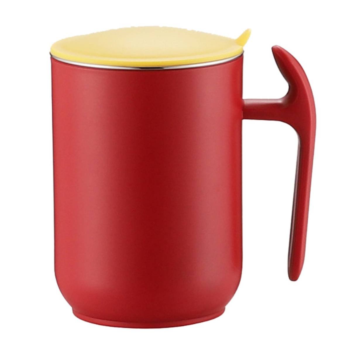 550ml Stainless Steel Double Walled Mugs Leakproof Prevent Scalding Frosted Insulated Coffee Mugs for Home Cafe Office Sakura Pink 550ml