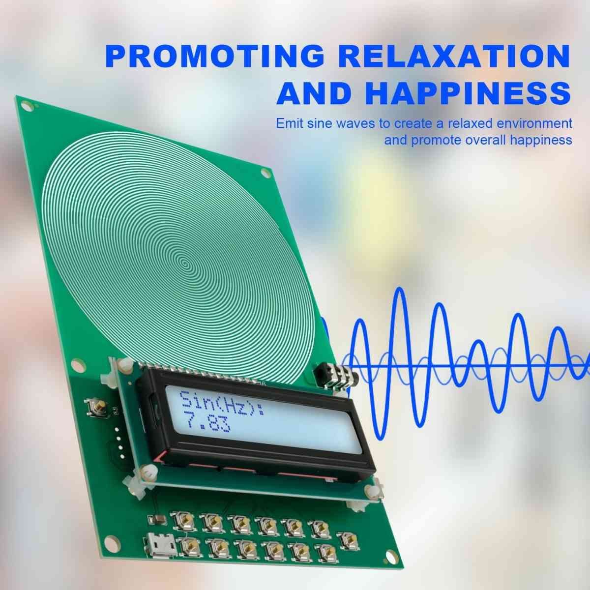 Schumann Waves Resonance Generator,Adjustable Frequency Range,Portable EMF Neutralizer for Meditation,Sleep,and Relaxation,USB-Powered Design for Home,Yoga,or Office Environment. A