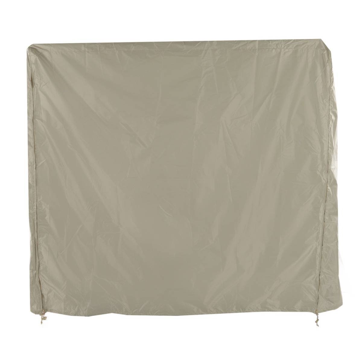 Table Tennis Table Dust Cover 190 Silver Coated Polyester Taffeta Courtyard Patio Waterproof Table Tile Cover with Zipper Beige 155x75x144cm