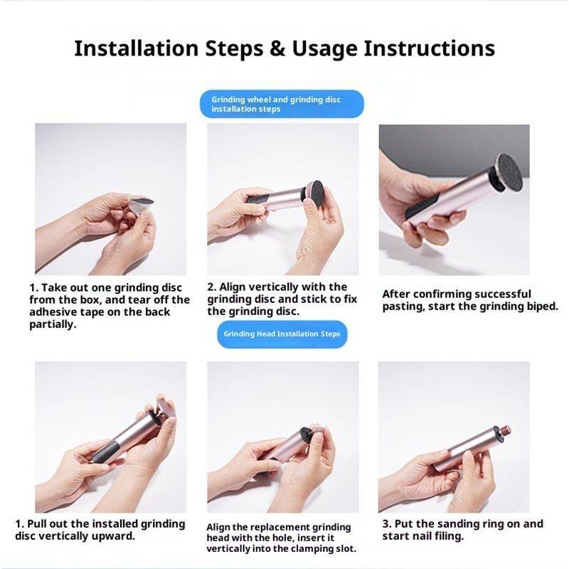 Electric Foot Callus Remover - 6-Speed Adjustable, Callus Remover for Feet with LED Display, Rechargeable & Wireless Pedicure Tools for Dead Skin rose gold