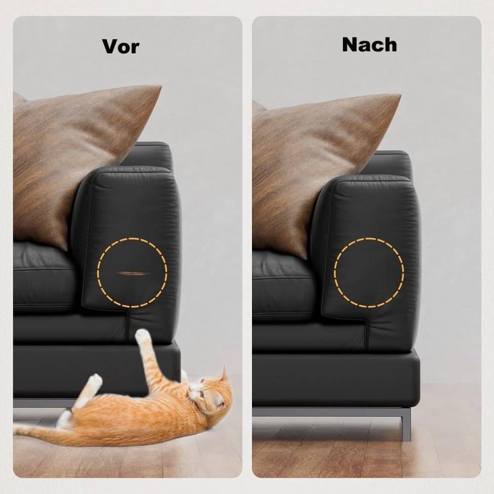 50 cm x 137 cm Self-adhesive Repair Patch for Leather Furniture, Gray, Compatible with Artificial Leather Fix Dekor