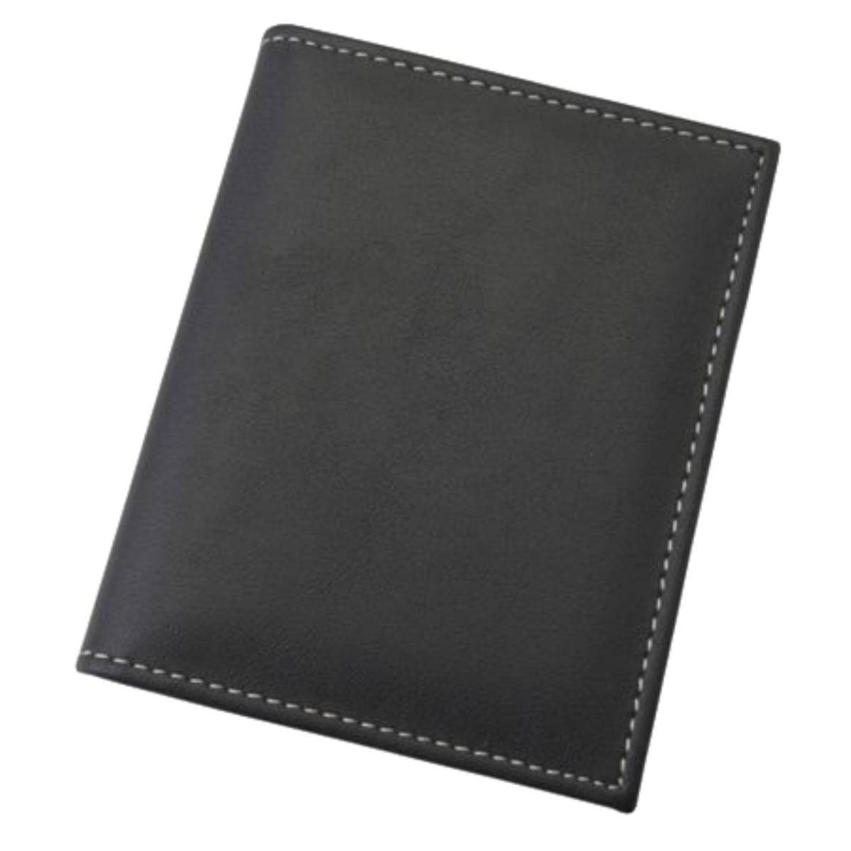 Crazy Horse Leather Passport Wallet with AirTag Holder, RFID Travel Document Organizer