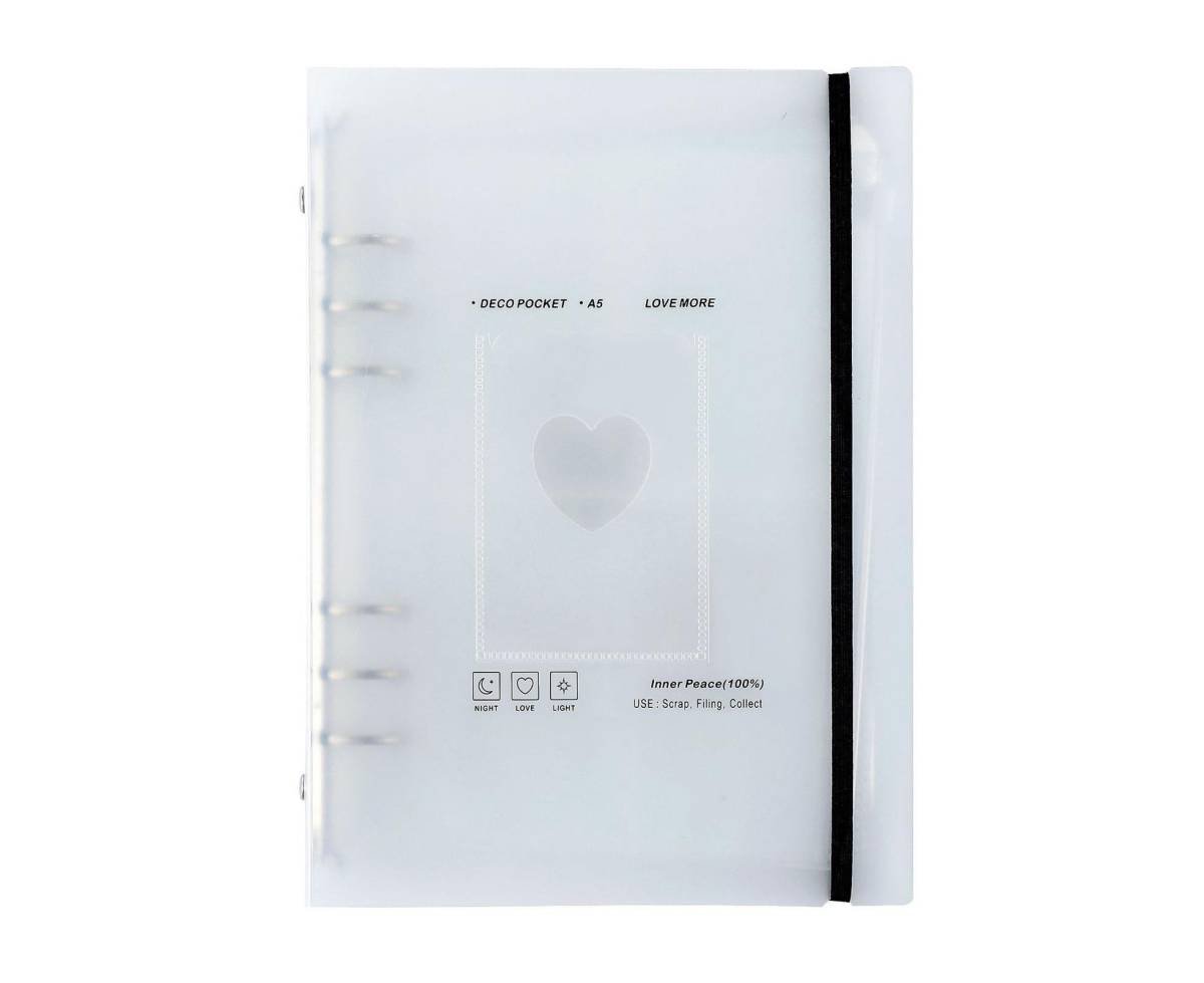 Photo Album Large Capacity Inserted Type Dustproof Souvenir A5 Loose-leaf 3 Inches Stars Photos Binder for Student