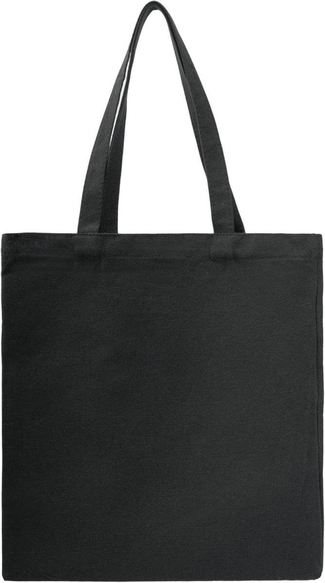 Cotton Canvas Tote Bags - Lightweight Cloth Shopping Bags for DIY Promotion Activity - Solid Color