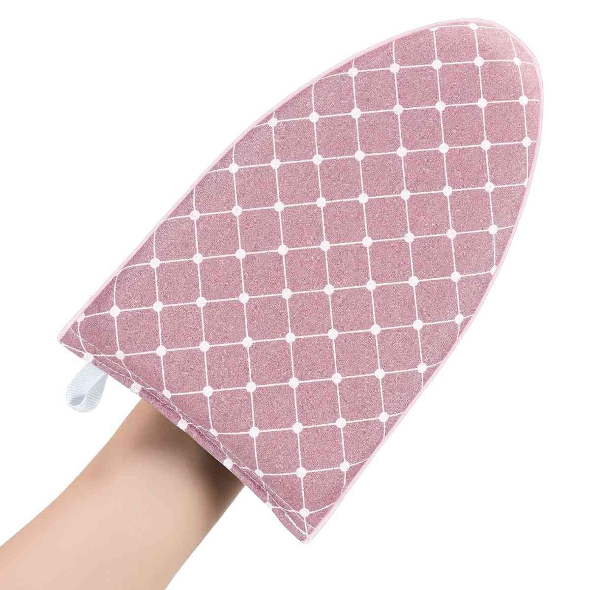 2 pack Garment Steamer Ironing Gloves Anti Steam Glove Heat Resistant Garment Steamer Mitt, Garment Steam Accessories for Clothes，pink