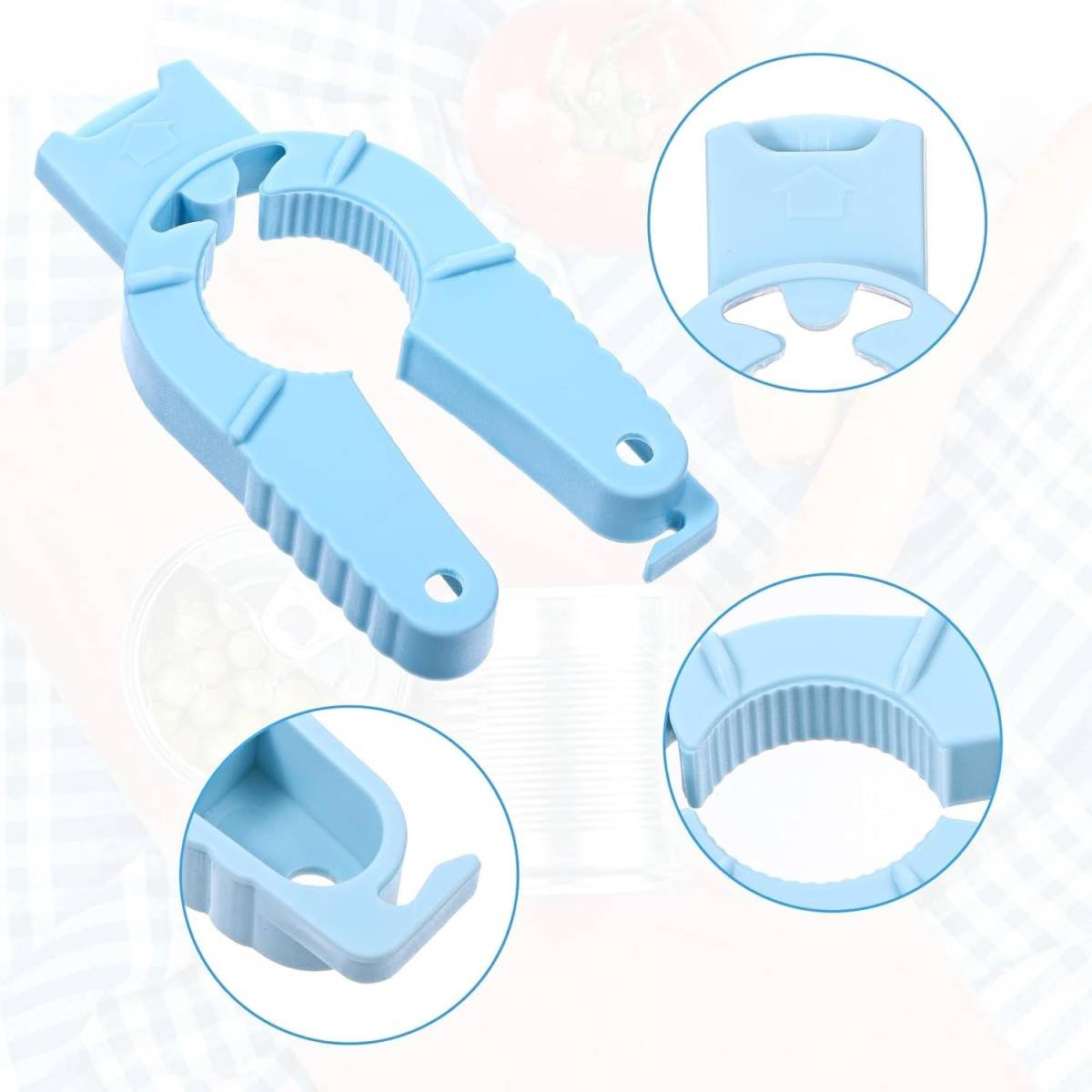 3-Piece Multifunctional Can Opener Set - Kitchen Helper for Effortless Opening & Nail Protection