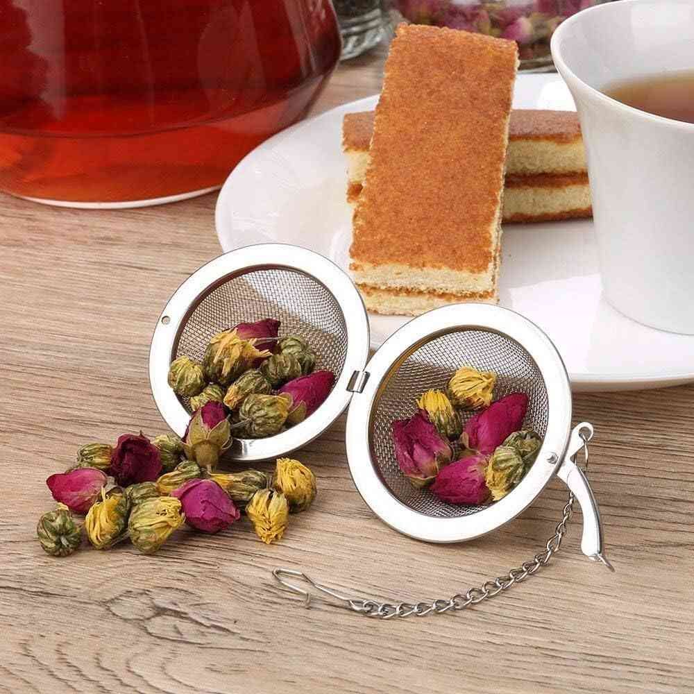 Store 2pcs Stainless Steel Mesh Tea Ball Inch Tea Strainers Tea Strainer Filters for Tea (2.1 inches)