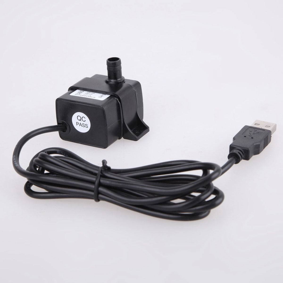 Battery Operated Submersible Water Pump for Aquarium Fountain Pond Circulating 10V USB Mini Quiet Underwater Pump