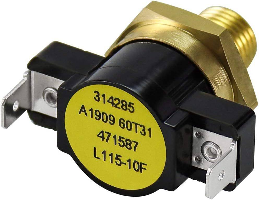 471587 115-degree ahrenheit Hi-Limit Thermostat Replacement or Pentair MiniMax Pool and Spa Heater NT STD 200 250 300