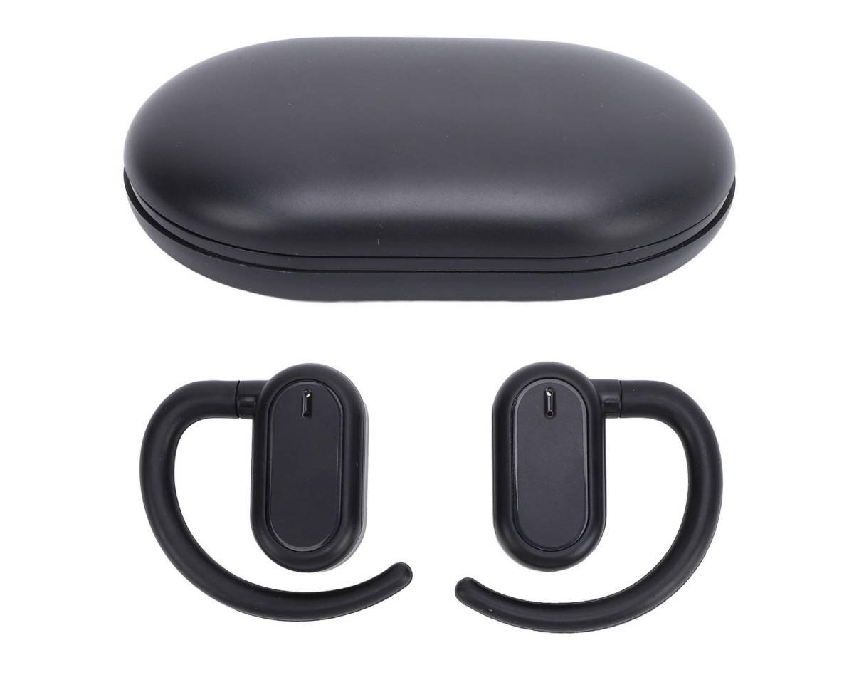 Language Translator Earbuds 144 Online Translation Languages Bluetooth 5.4 Wireless Music Device with APP for IOS Android Black