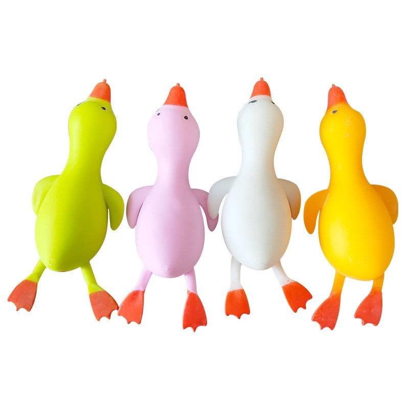 Darzheoy Squeeze Glitter Ducks Fidget Toys Pack Stress Relief Sensory Toys for Kids Adults Anxiety Relief Squeeze Toys (Random, 1pc) O