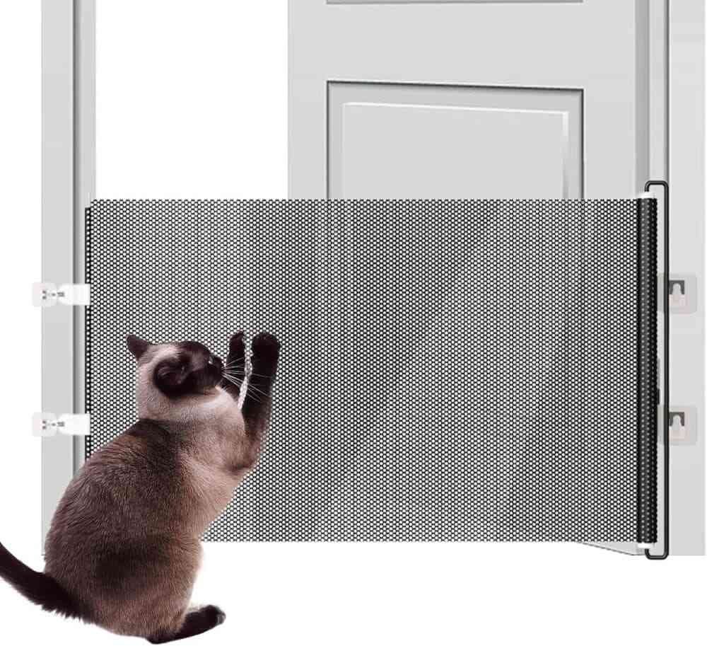 Child Safety Gate Removable for Indoors, 40/50x125 cm, Compatible with Children & Pets, Black, 50×125cm