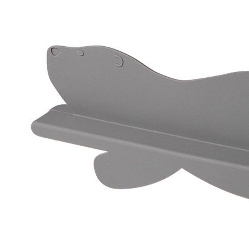 Kitchen Sink Water Splashing Guard Silicone Water Splatter Guard with Suction Cup for Dishes Washing Grey Bear