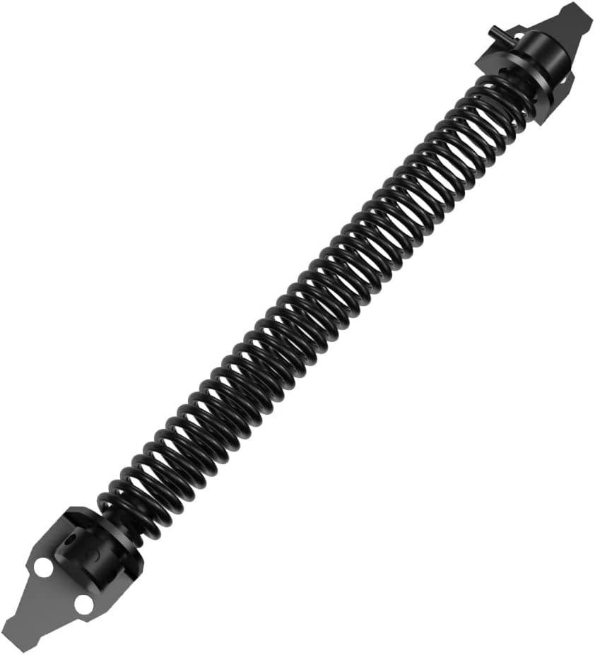 2 Pack 14" Fence gate Spring self Closing and Adjustable for Wooden or Vinyl Fence,Carbon Steel,Black(gate spring-14-2")