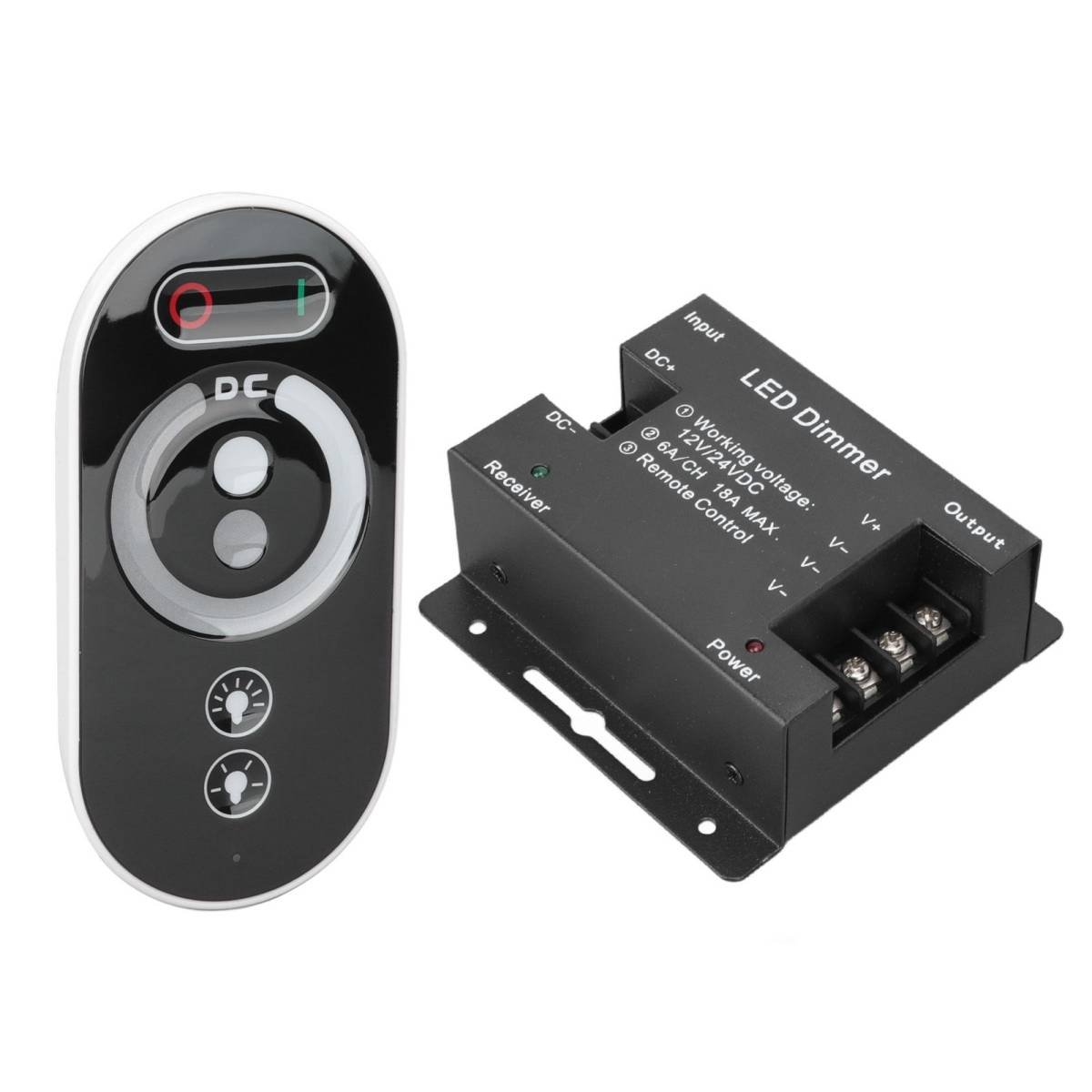 Wireless LED Dimmer RF Touch LED Light Controller Remote Dimming Controller DC 12V 24V for LED Strip Light