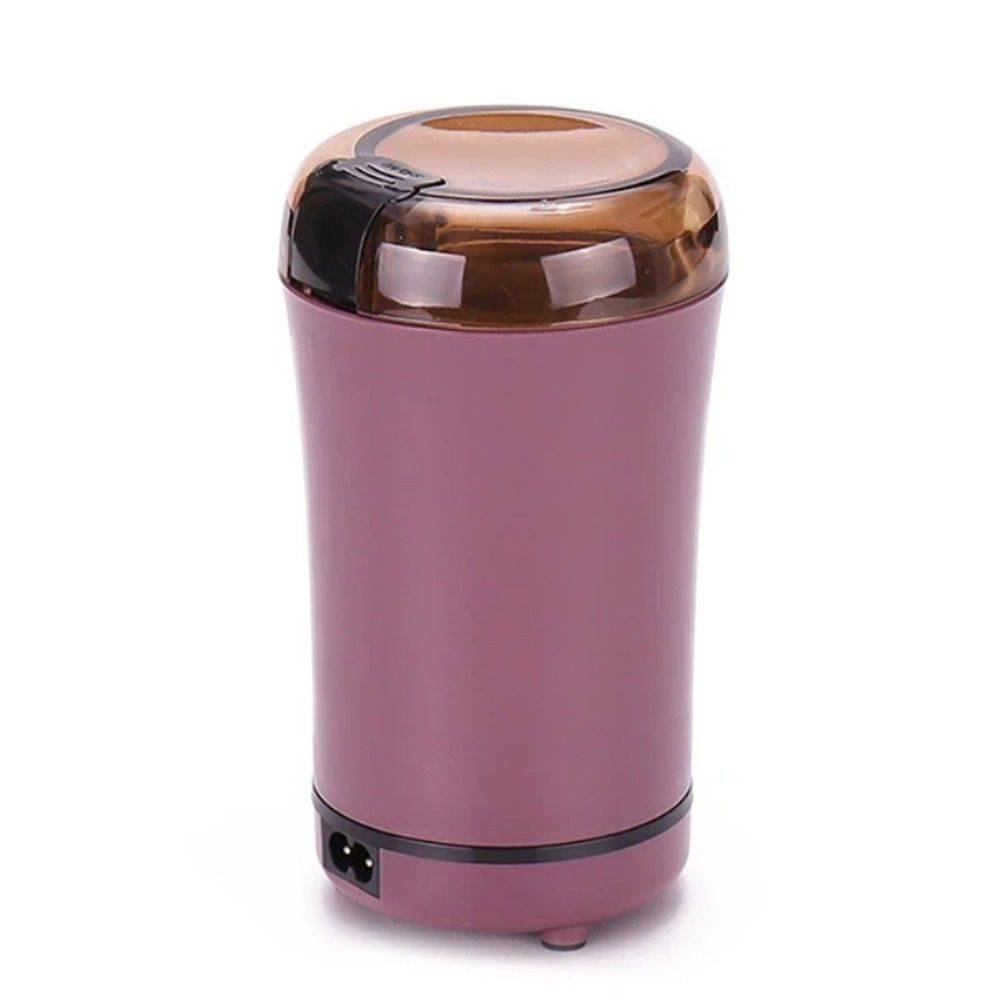 Electric Pill Crusher and Grinder - Fine Powder for Small or Large Pills, Elders or Pets. Coffee Bean Grinder. (Purple)