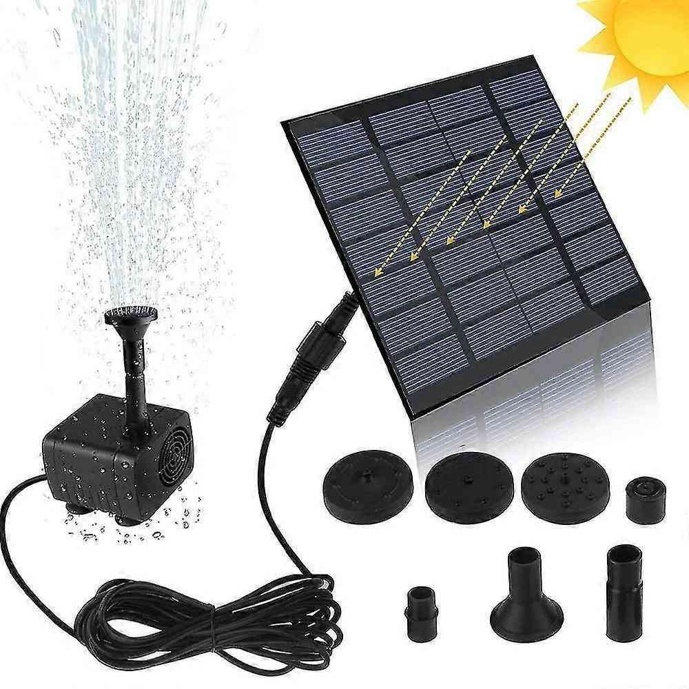 Circle Solar Fountain Pump with 6 Nozzles Water Feature