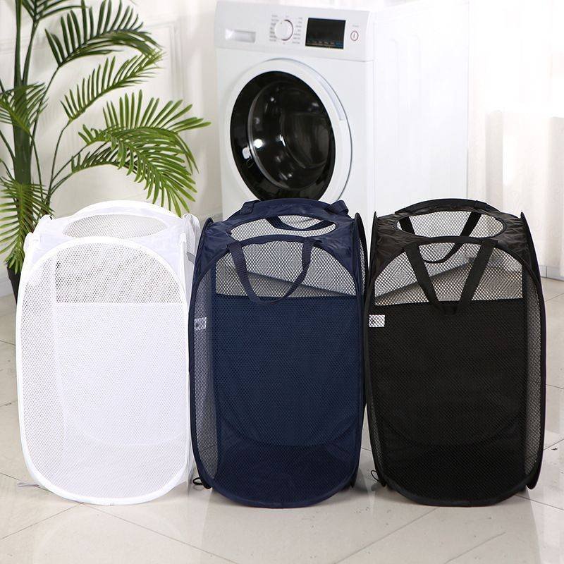Foldable Laundry Hamper Dark Gray 02