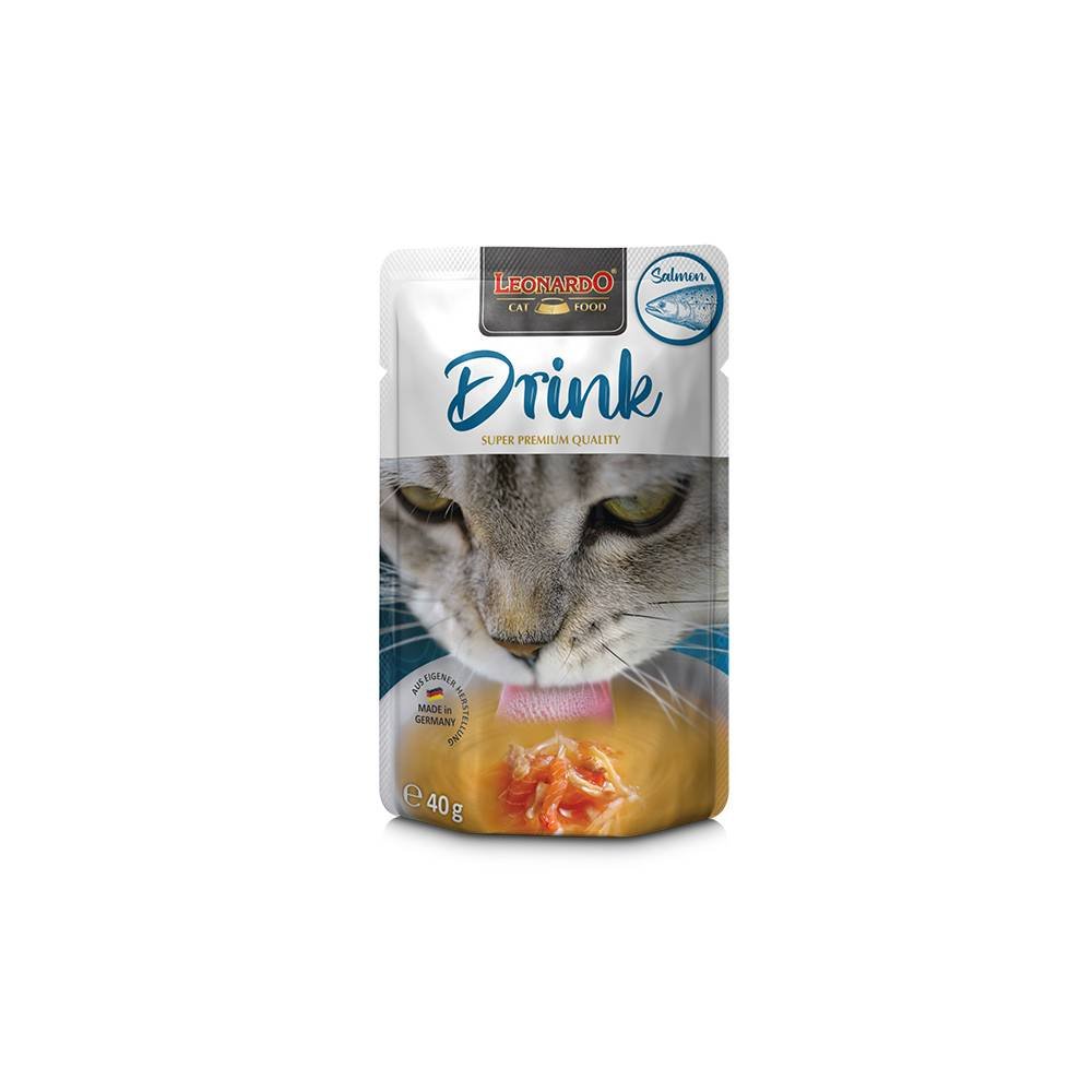 LEONARDO Drink with Salmon Wet Cat Food 40gx20