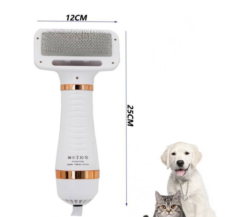 2 in 1 Pet Hair Dryer Comb Grooming Set, Green, AU Plug
