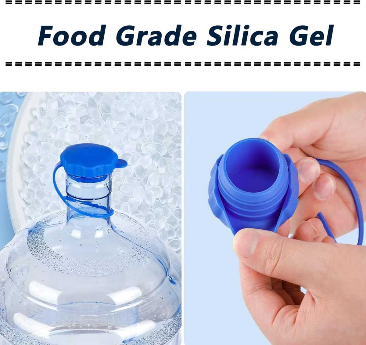 5 Gallon Water Kettle Lid Set of 4 Reusable Silicone Leakproof Bottle Lids