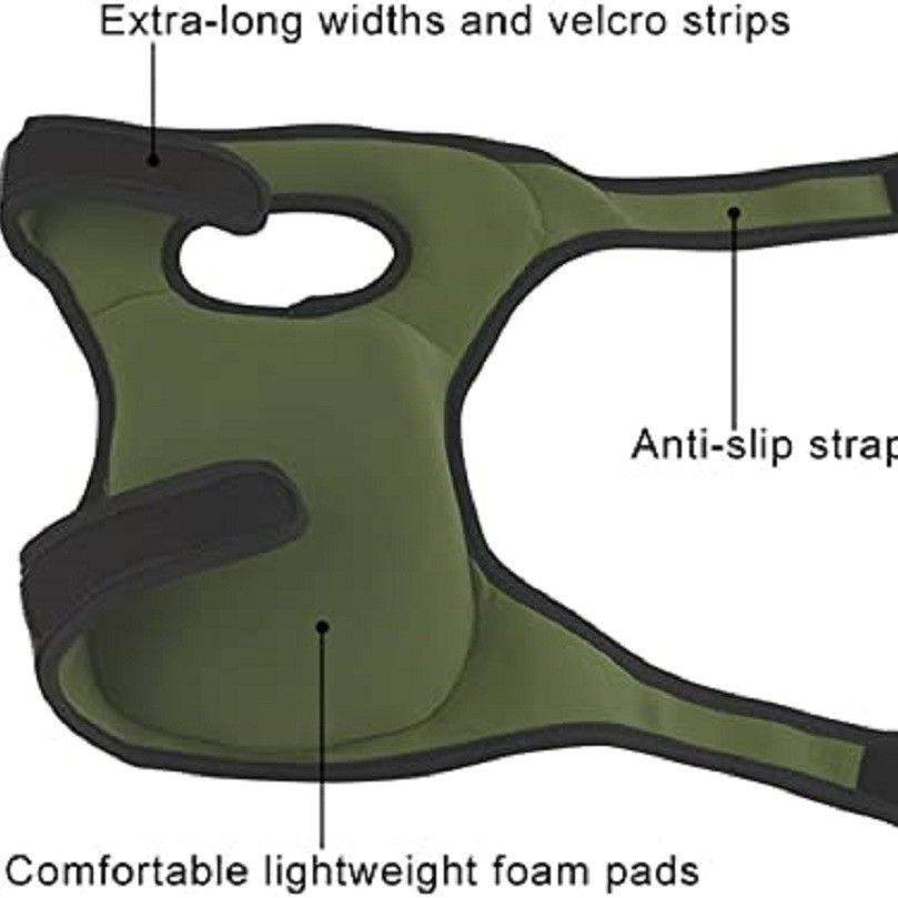 Gardening Knee Pads Ultra Thick Memory Foam Braces Kneepads for Gardener Cleaning Kneeling Scrubbing Floors Work Pruning,Expand size 48 * 21cm (Army Green)