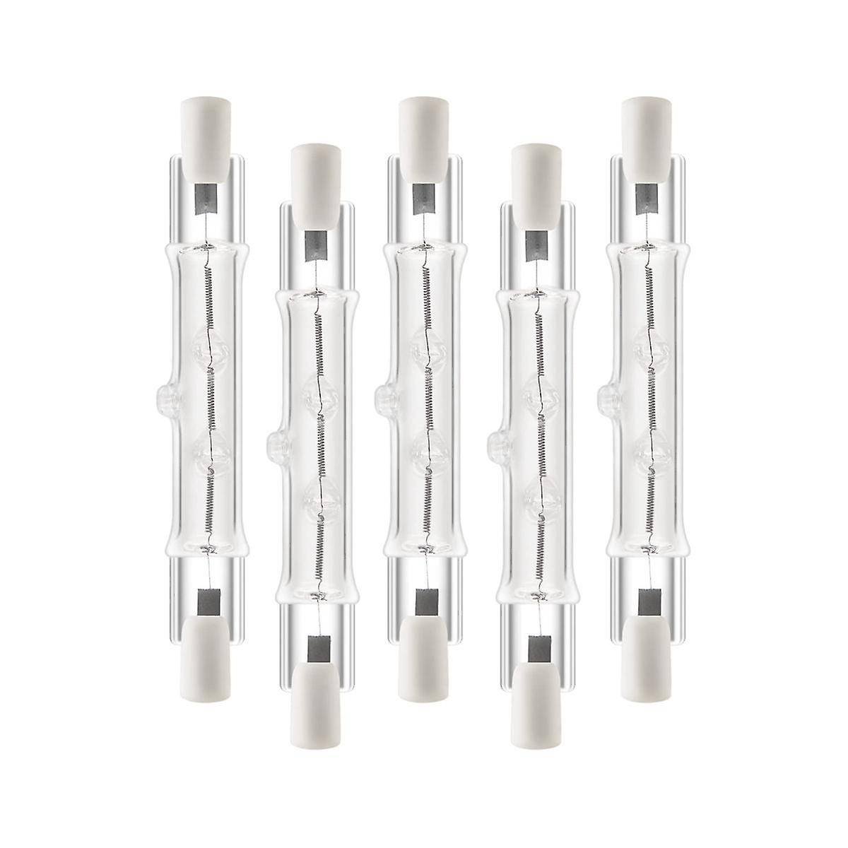 5-pack R7s 118mm 400W 230V, R7s Halogen Linear Light Source, Dimmable Halogen Lamp for Construction Works_MGF 400W