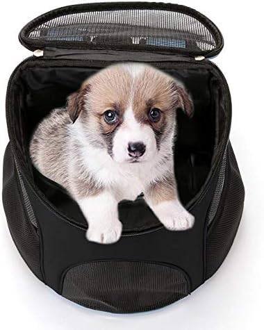 Pet Carrier Backpack for Dogs and Cats Travel Bag up to 8kg 36 × 31 × 45 cm Black