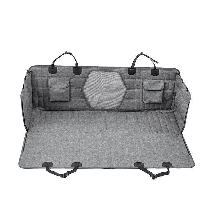 Pet Car Seat Cover Mat Water and Stain Resistant, Light Gray, Fits L to XL, 137 x 147 cm