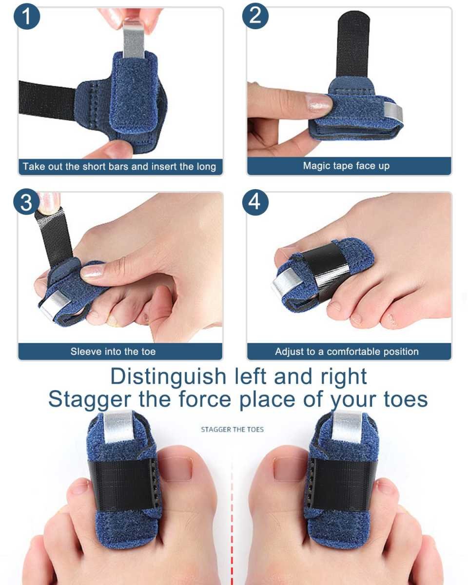 Adjustable Toe Spacer for Hammer Toe & Claw Toe with Spacers