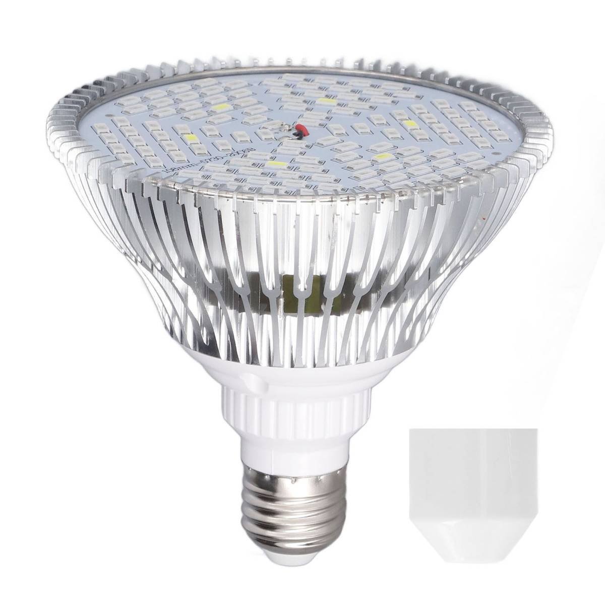 LED Grow Lamp Bulb E27 Low Power Consumption Full Spectrum Low Heat Generation LED Plant Growth Lamp Bulb 85‑265V 80W, 120 Beads