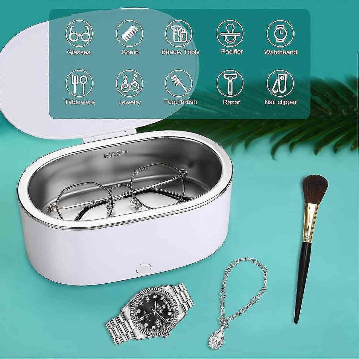 Blumway Mini Ultrasonic Jewelry Cleaner, Professional Portable Cleaner