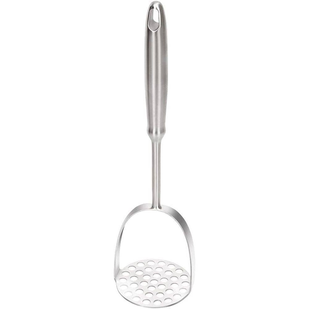 Potato Masher, Dual Arc for Easy, Labor-Saving Mashing, 304 Stainless Steel, Sturdy and Durable One-Piece Potato Press, Dishwasher Safe, for Potatoes and More