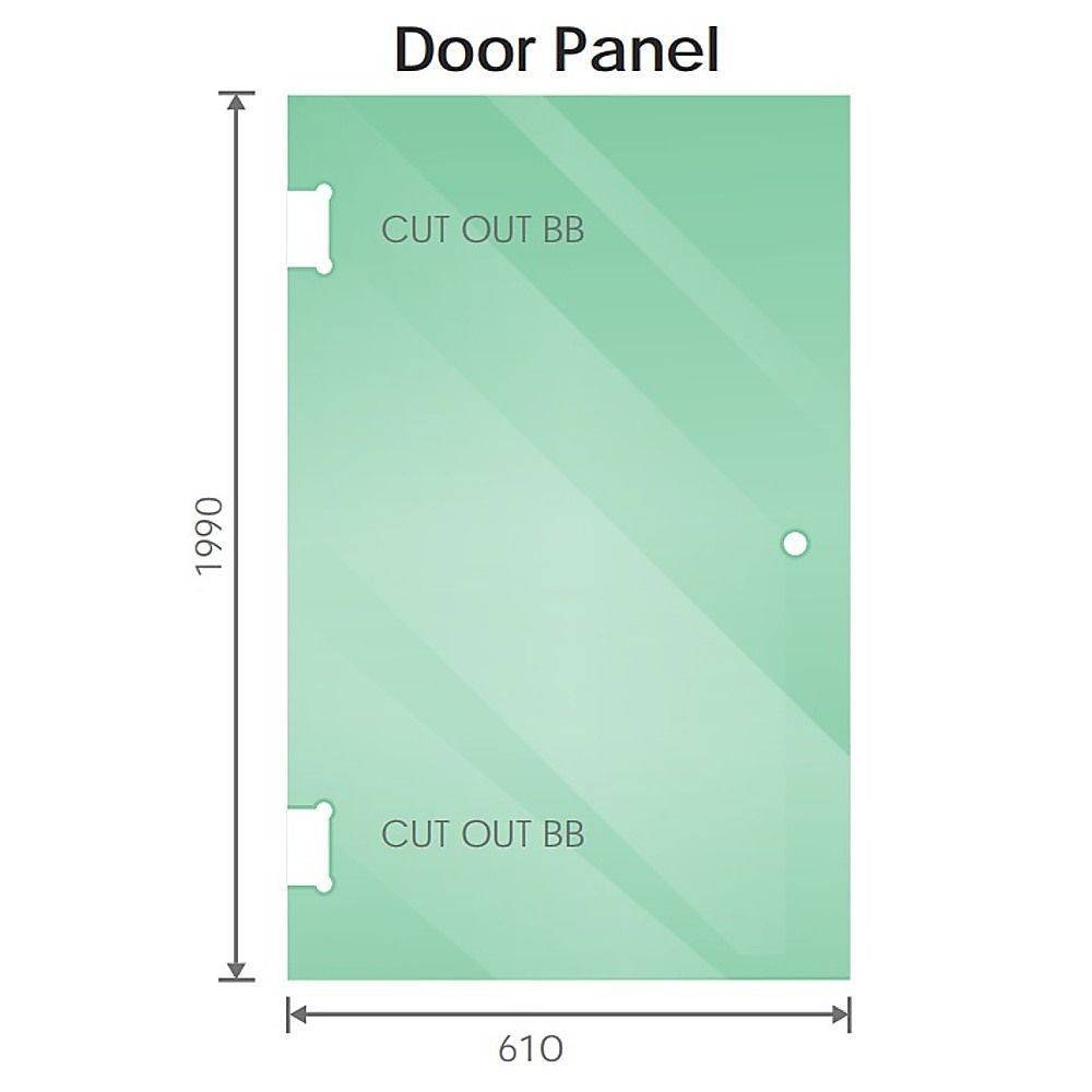 90x90cm Corner Frameless Shower Screen with Gold Brackets and Brass Hinges, Round Knob Handle