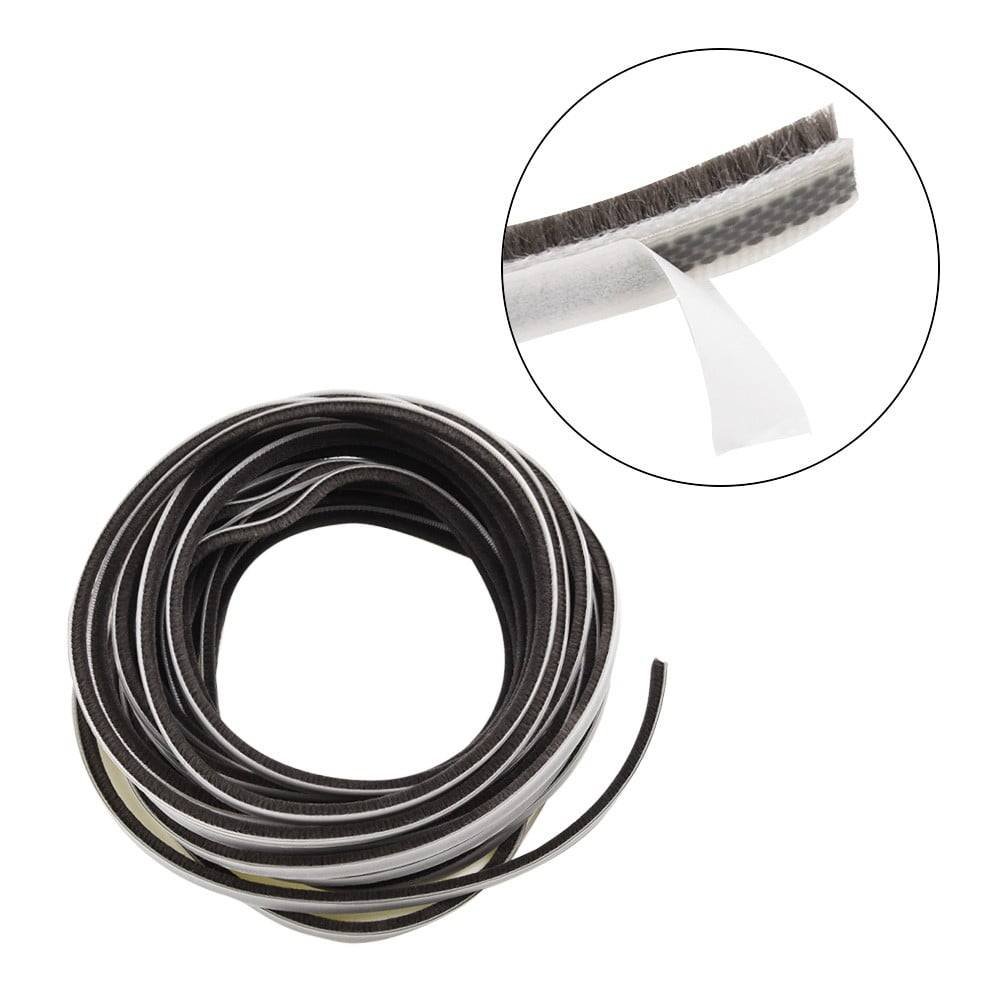 Decor Bottom Bristle Pile Seal Film Door Draught Excluder Brush Weather Strip 10M 5/9/15/23Mm Diy Home High Quality White 9×5Mm 9×23Mm Brown