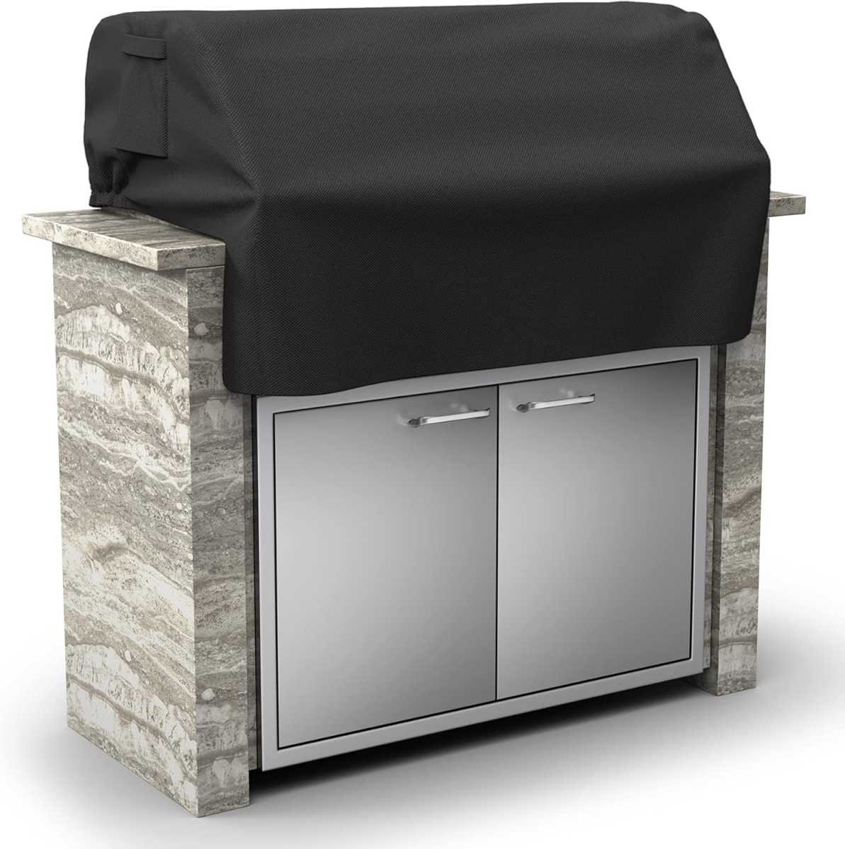 38'' Built-in Grill Cover for Coyote, DCS, Jenn-Air, KitchenAid, and Lynx, Waterproof & Windproof Island Grill Top Cover, 38" W x 28" D x 24" H