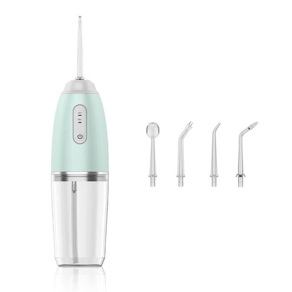 4-in-1 Cordless Oral Irrigator Rechargeable Portable Water Flosser -Green