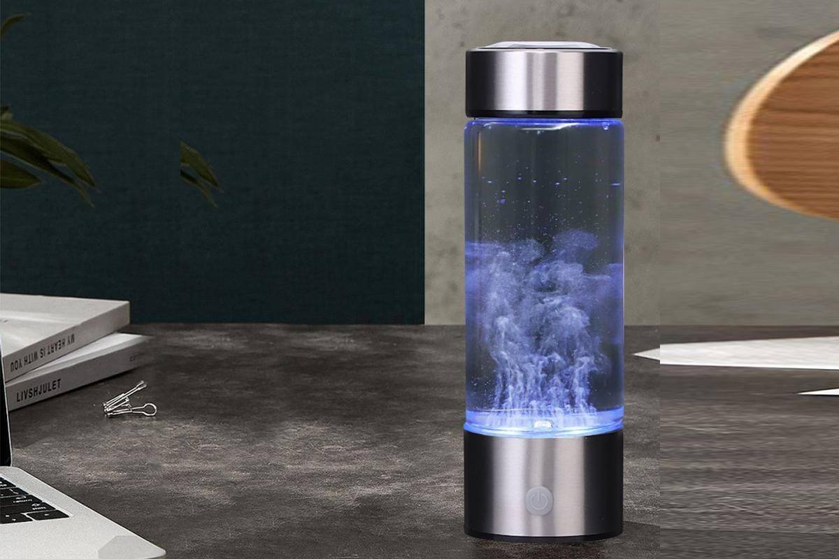 450ml Hydrogen Generator Water Bottle USB Hydrogen Water Ionizer Machine Portable Rechargeable Hydrogen-Infused Water Maker