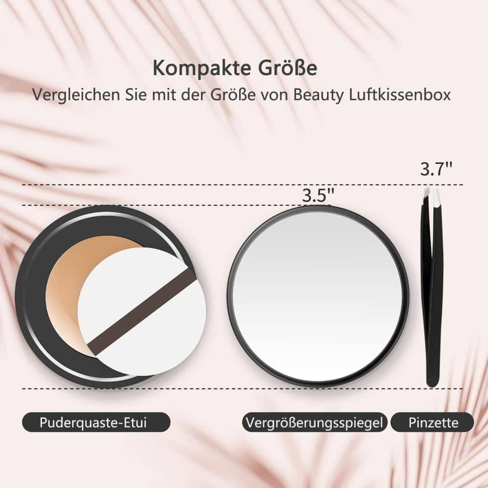 20X/30X Magnification Makeup Mirror with Tweezers, White, 30X
