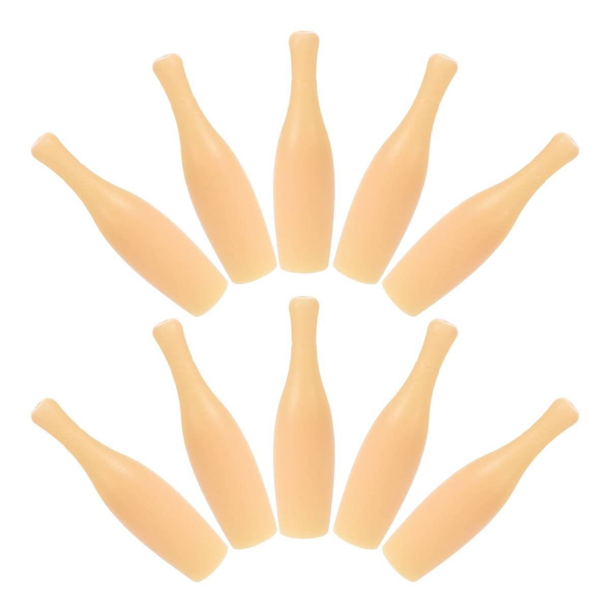SWETRACE Desktop Bowling Toys Plastic 10Pcs 2.4X0.6X0.6In