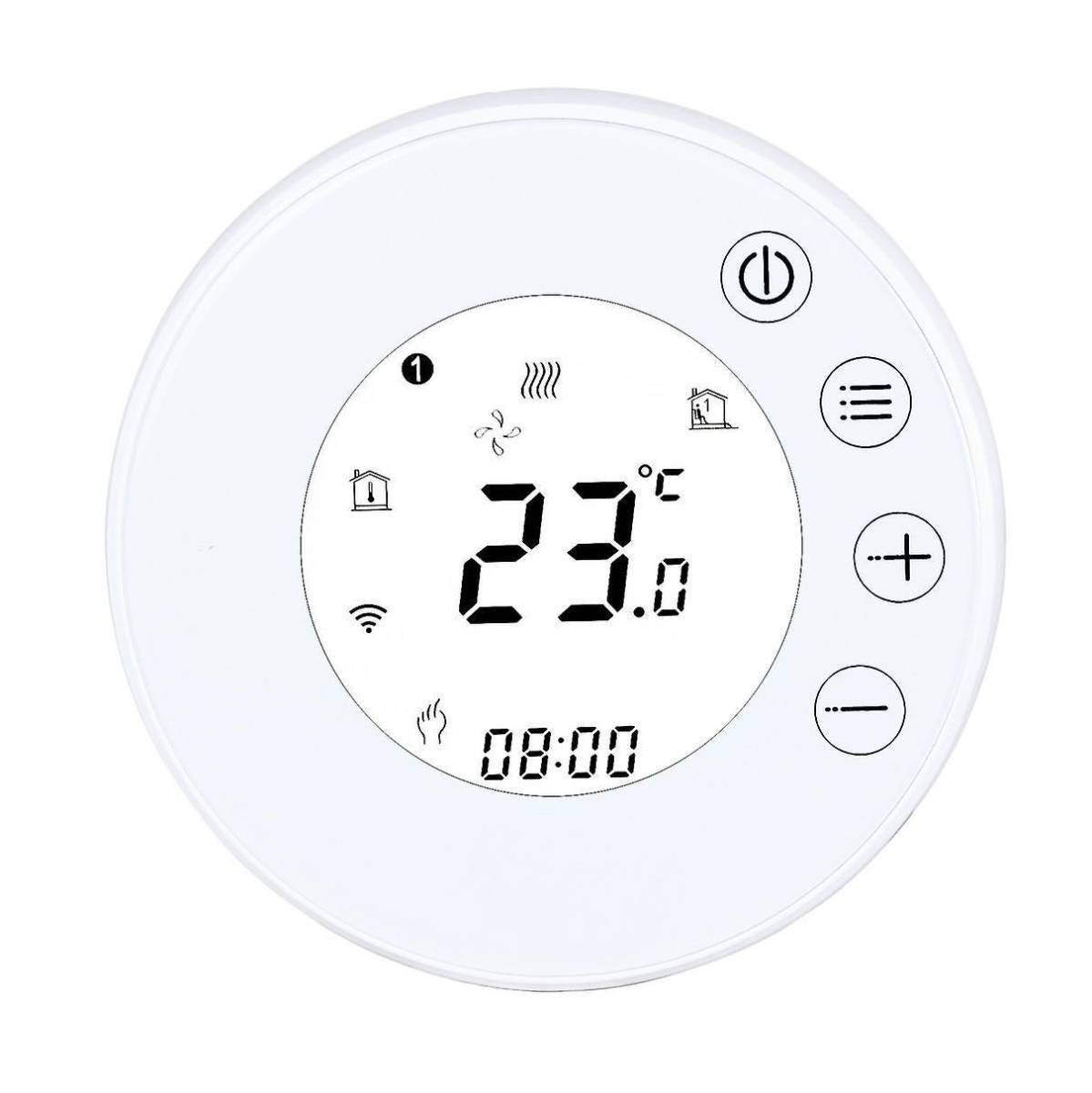 Smart WiFi Thermostat Floor Heating Wall Mounted Full Screen Display Control Switch SX
