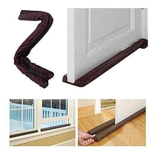 Double-Sided Draft Stopper for Doors, Snake Door Draft Guard and Weather Seal